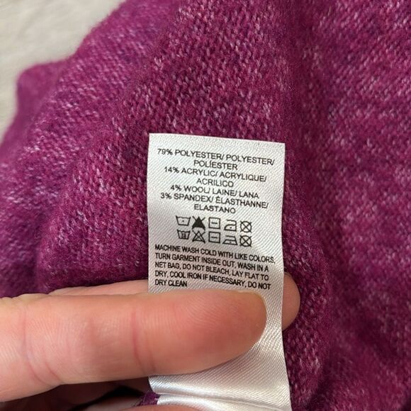 Lucky Brand Bright Purple Relaxed fit Knit Sweater L - Picture 10 of 10